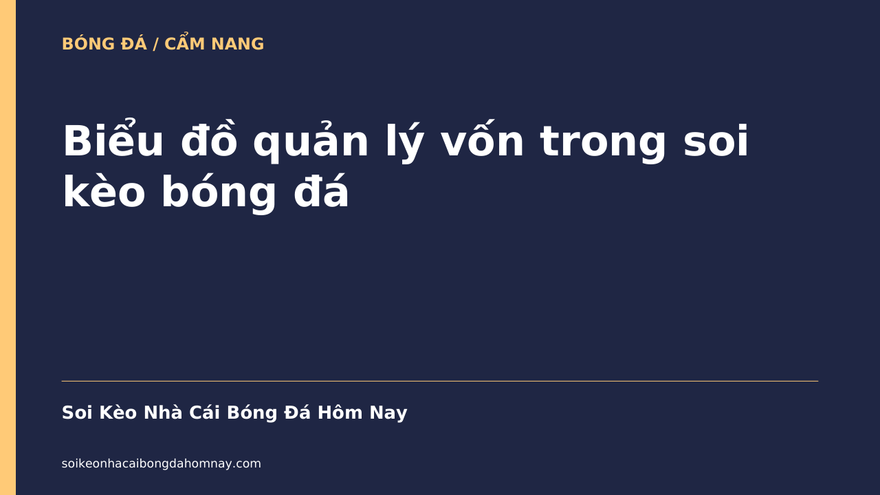 Biểu đồ quản lý vốn trong soi kèo bóng đá