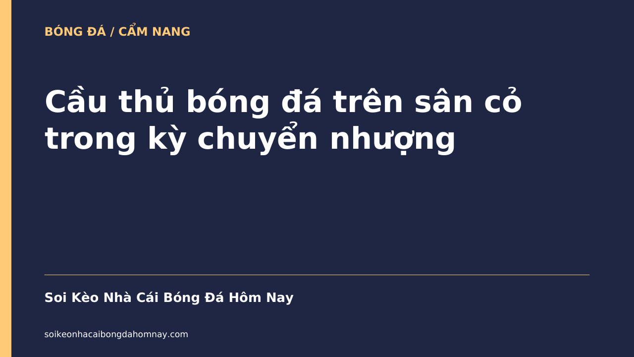 Cầu thủ bóng đá trên sân cỏ trong kỳ chuyển nhượng